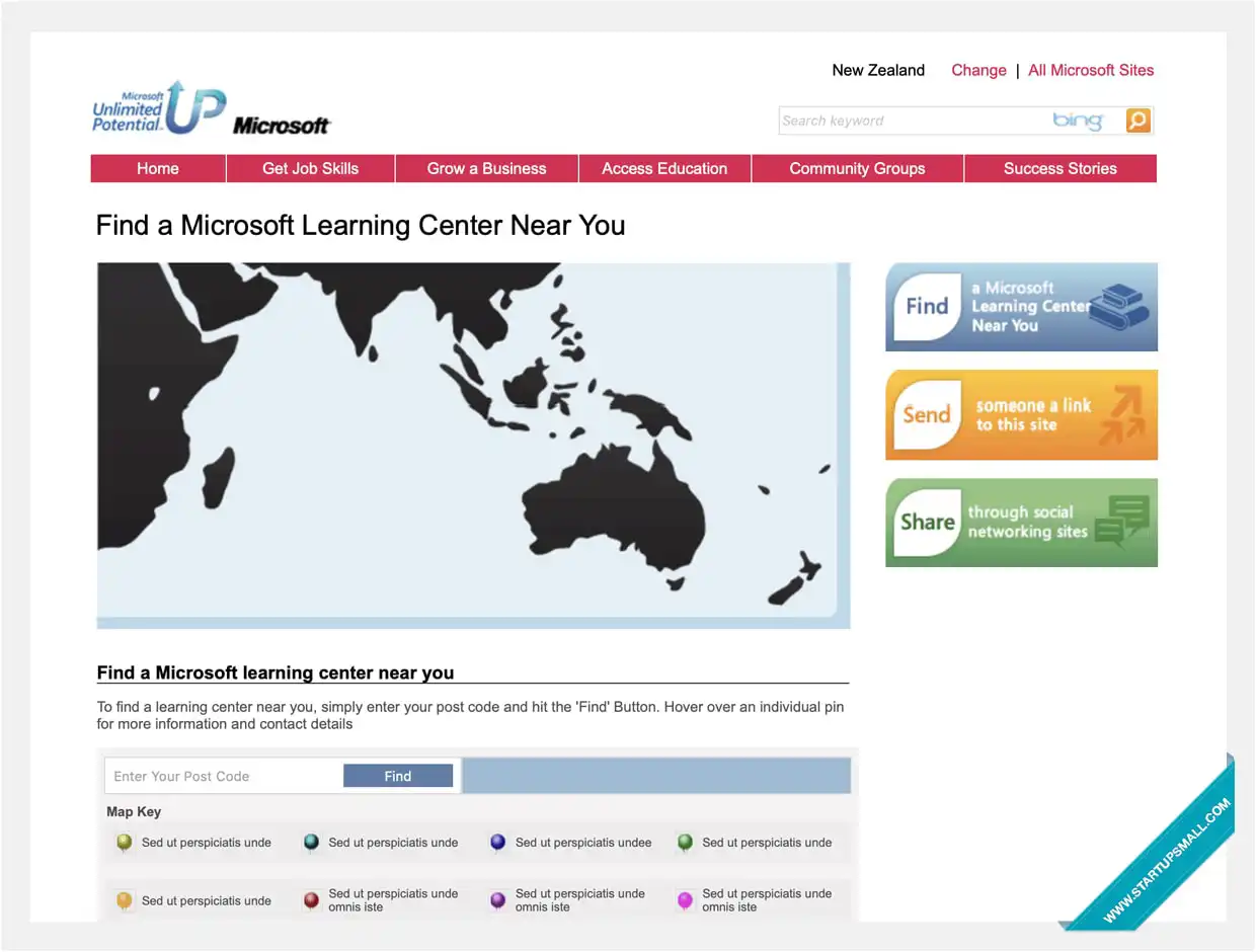 Microsoft SG Website Design and Development